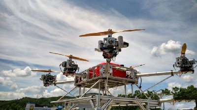 常鋒70KG級(jí)油動(dòng)直驅(qū)多旋翼首飛成功